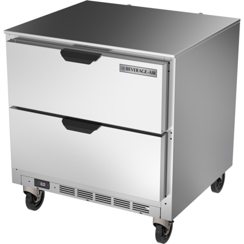 Beverage-Air UCFD32AHC-2 Undercounter Freezer - Reach-In， One-Section， Stainless Steel