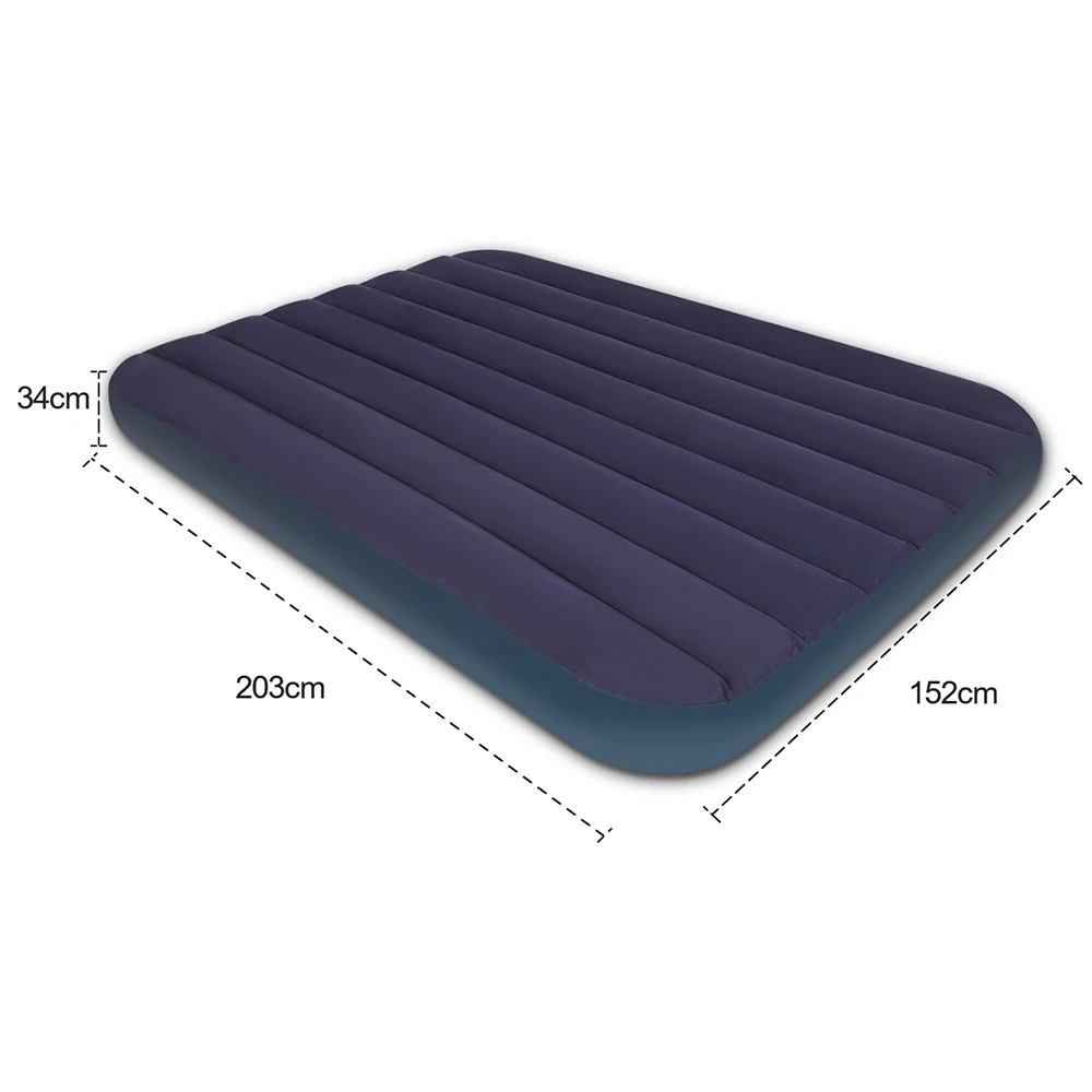 New Design Inflatable Twin Pillow Rest Raised Air Mattress Bed Comfort Plush Blow Up Airbed for Camping Travel