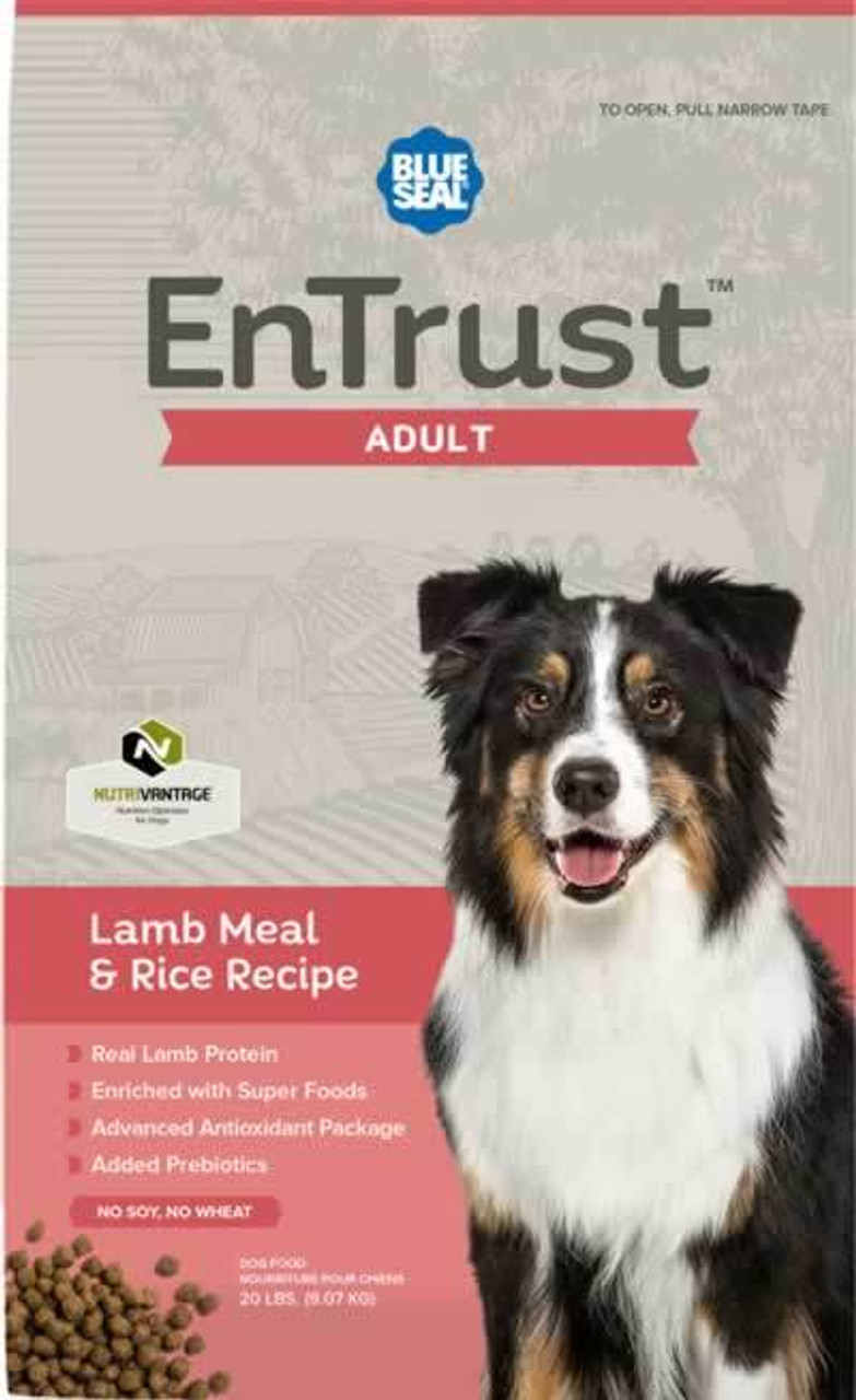 Blue Seal EnTrust Adult Lamb Meal and Rice Dog Food