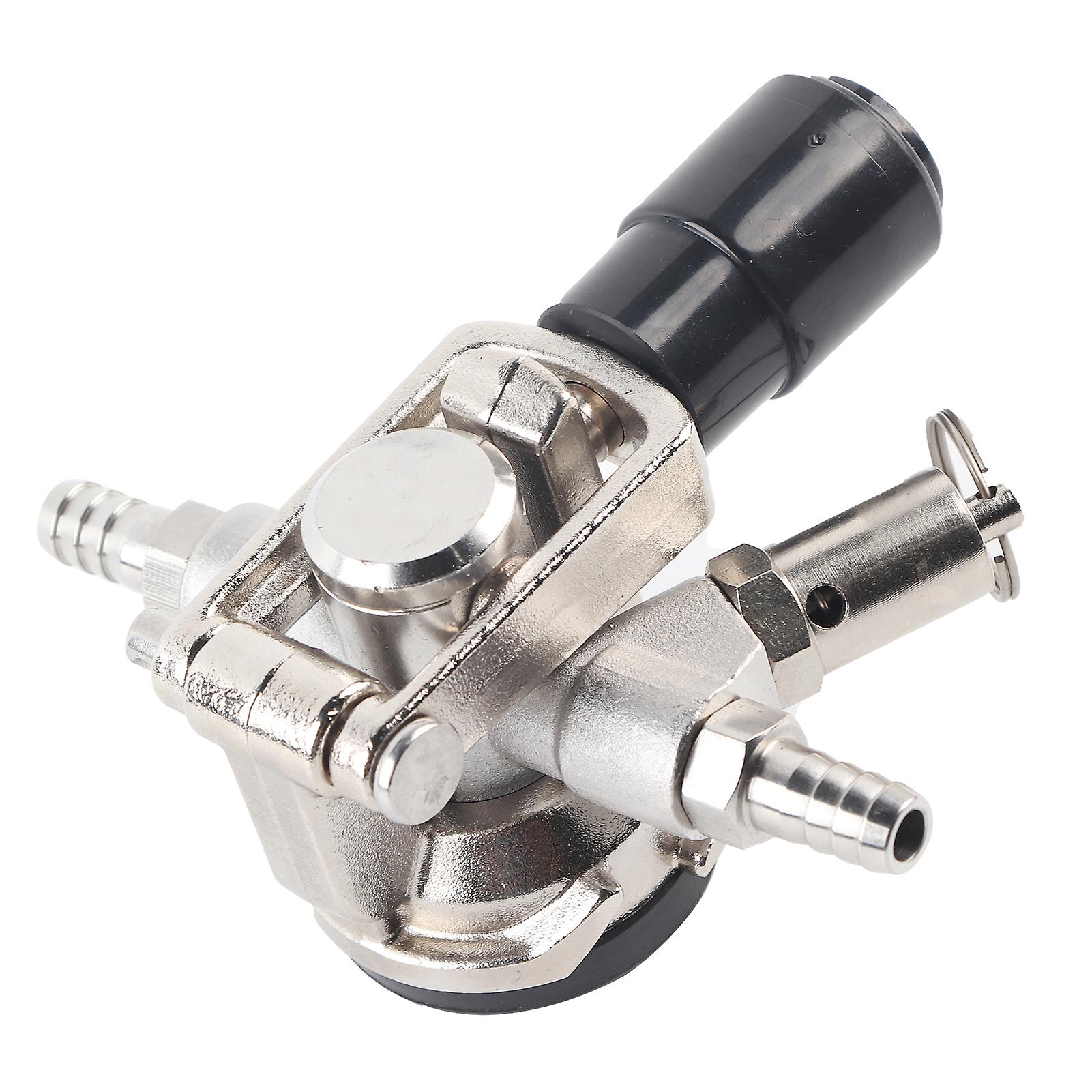 D Type Stainless Steel Beer Keg Coupler Keg Dispenser Equipment With Pressure Reducing Valve