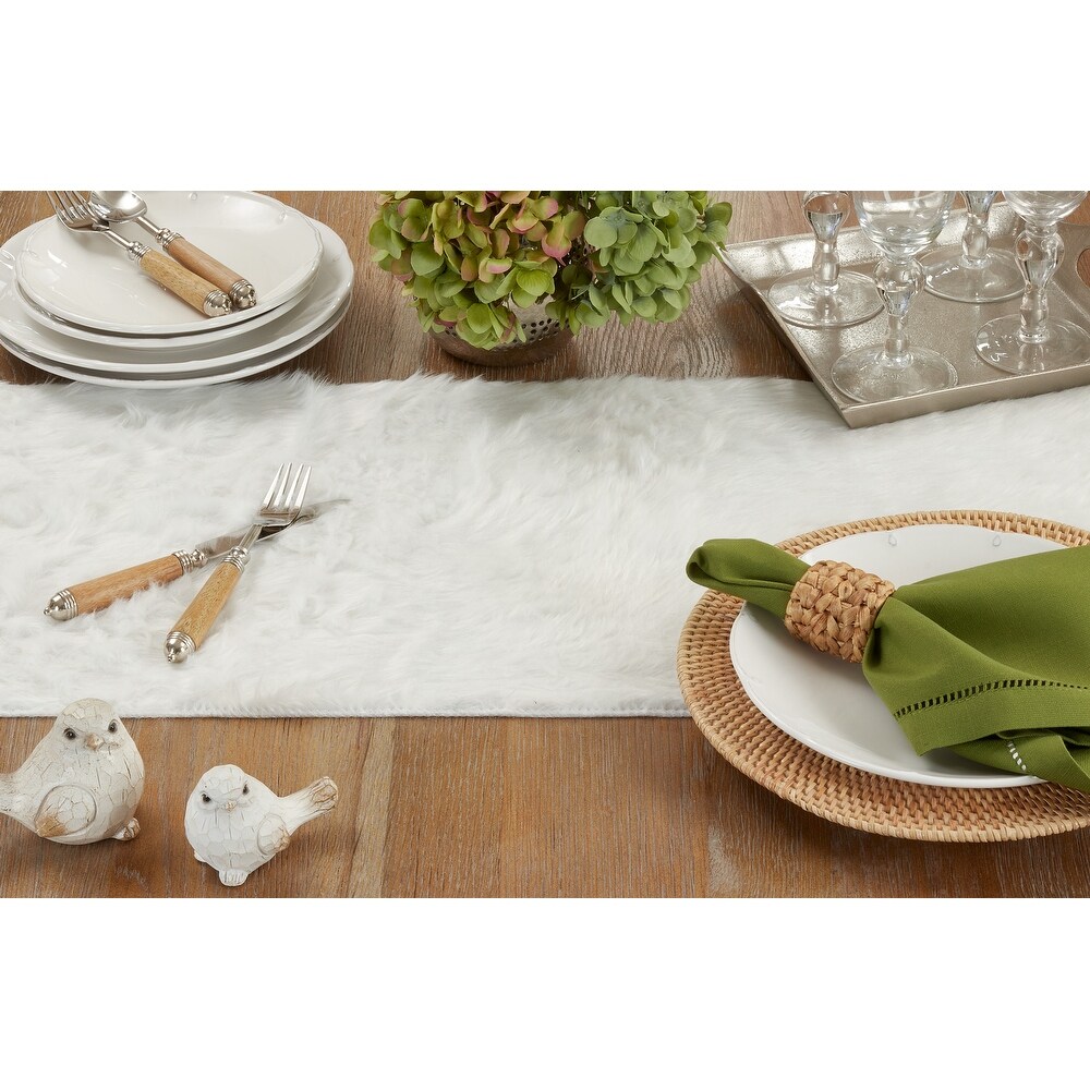 Juneau Collection Faux Fur Table Runner