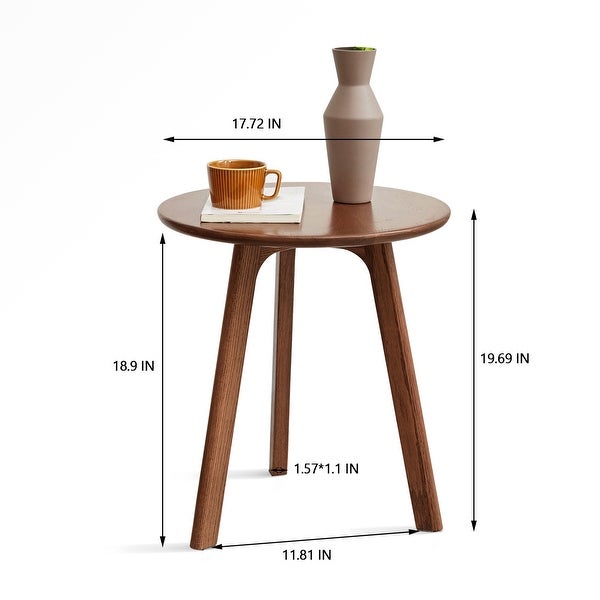 Small Round End Table Side Table