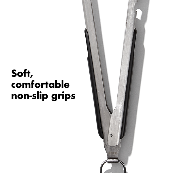 OXO Good Grips Grilling Tongs with Built-In Bottle Opener