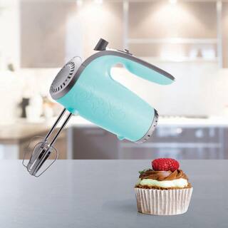 Brentwood 5-Speed Blue Lightweight Electric Hand Mixer HM-48BL