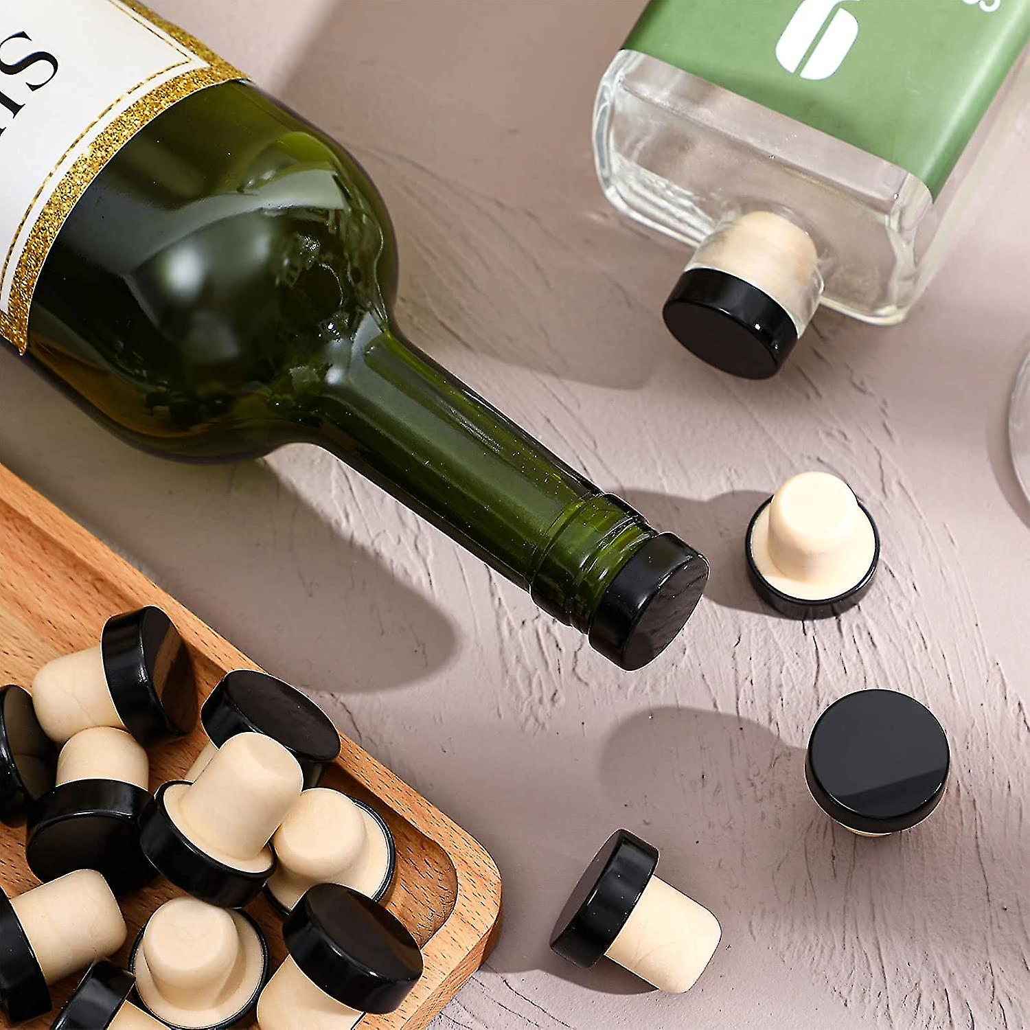 24pcs T-shaped Stopper Reusable Wine Cork Bottle Stopper Sealing Plug Bottle Cap For Wine Beer Bott