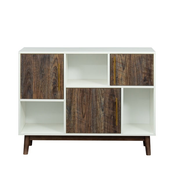 Multi-purpose storage cabinet with display stand and door， entrance channel， modern buffet or kitchen sideboard， TV cabinet