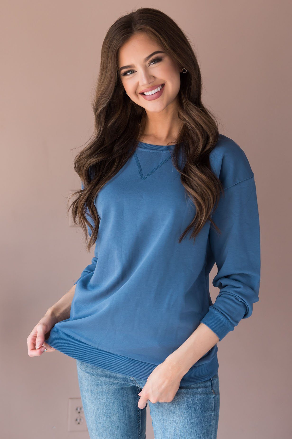 Casual Comfort Modest Sweater