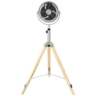 dubbin Silver 10-in. Tripod Floor Fan with 3-Speed Settings and Wide Angle - Ideal for Bedroom Living Room and Office Use FXFAN-7025