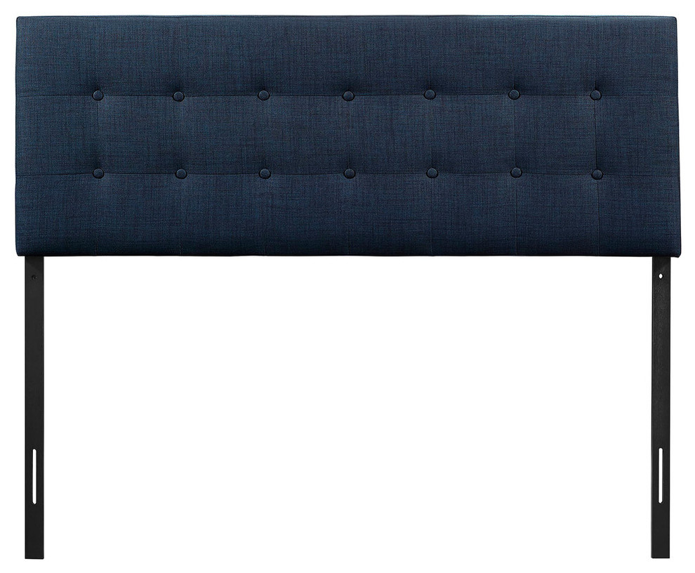 Modern Contemporary Fabric Headboard  Navy  Fabric  Queen Size   Contemporary   Headboards   by House Bound  Houzz