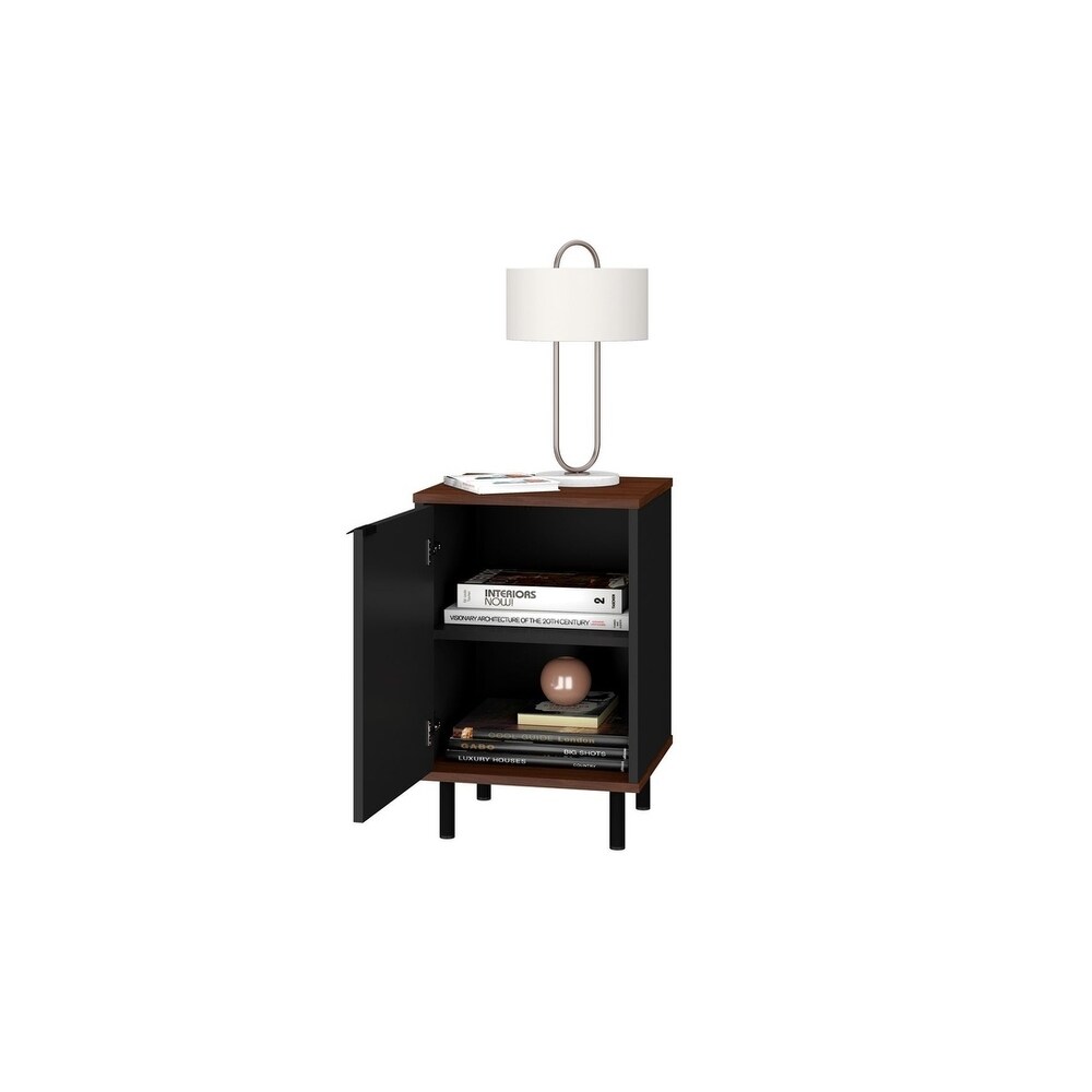 Mosholu Nightstand with 2 Shelves by Manhattan Comfort