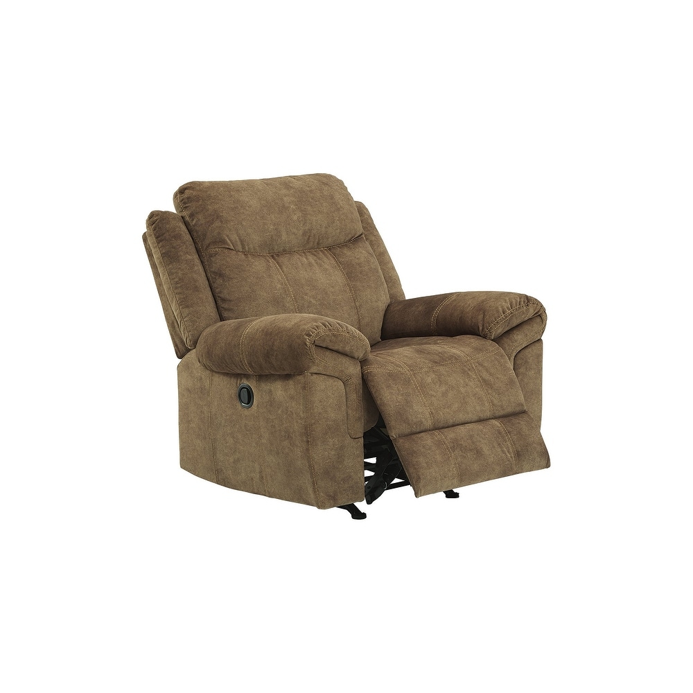 Huddle Up Contemporary Rocker Recliner  Nutmeg