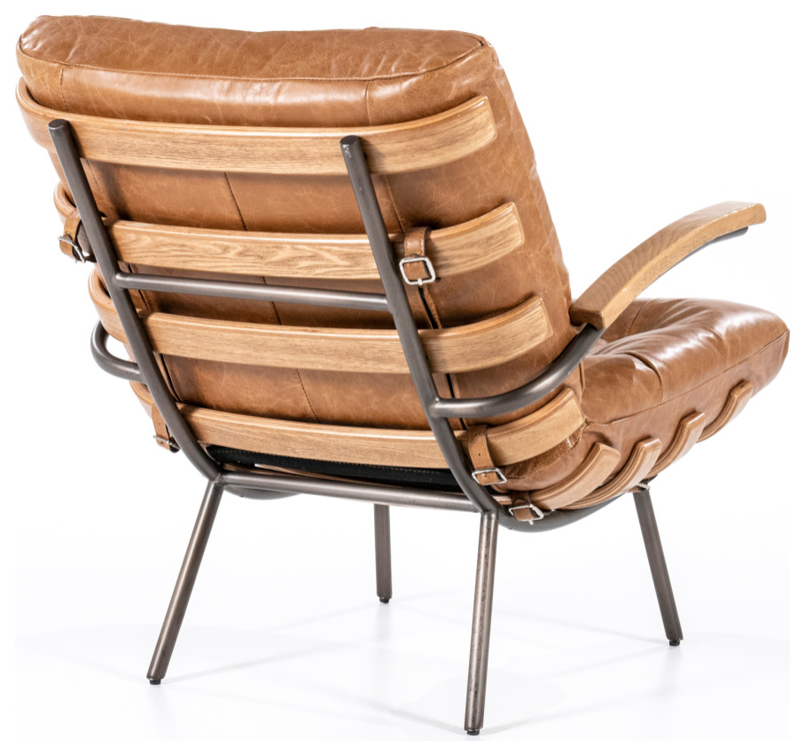 Cognac Mid Century Armchair  Eleonora Bastiaan   Midcentury   Armchairs And Accent Chairs   by Luxury Furnitures  Houzz