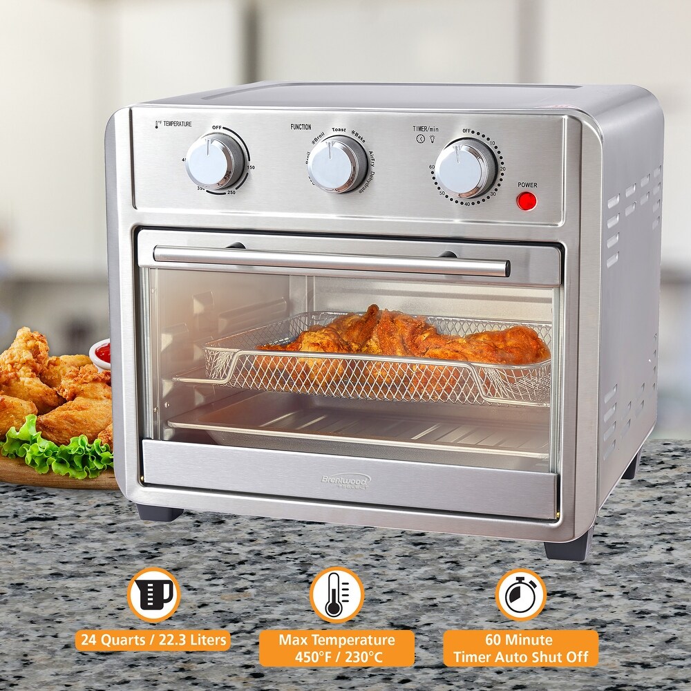 22.7 Liter Quart Stainless Steel Convection Air Fryer Toaster Oven