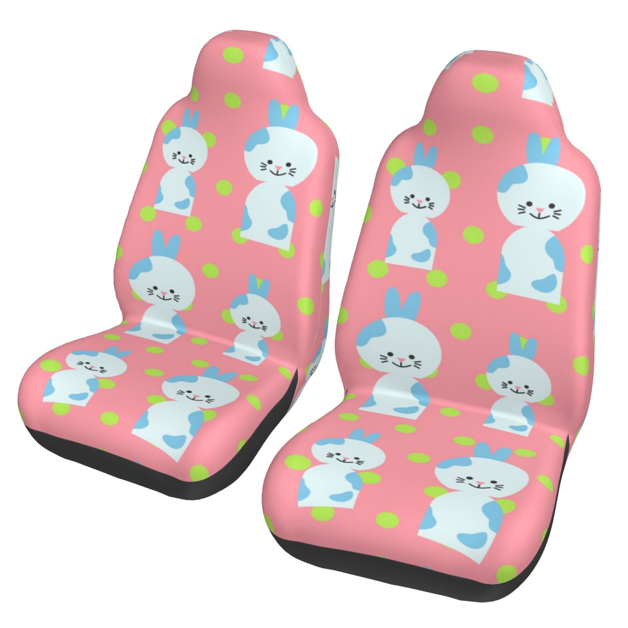 ZICANCN Car Seat Cover Bunny Rabbit Easter Car Front Seat Covers Protectors ， Automotive Seat Covers for Cars Trucks Suv