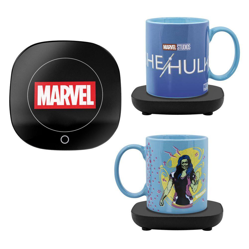 Uncanny Brands Marvel's Single-Cup She-Hulk Blue Coffee Mug with Warmer for Your Drip Coffee Maker MW1-MVM-SHU1