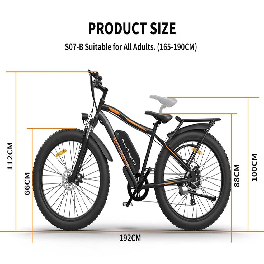 Yescom USA 26 Inch Electric Bike Fat Tire E-bike 48V 750W