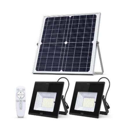 140 LED Dual Lamp Solar Flood Light