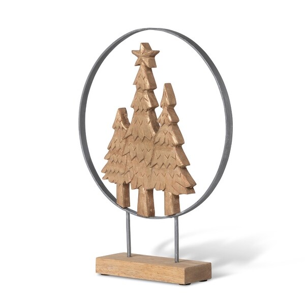 Hand Carved Christmas Tree Sculpture