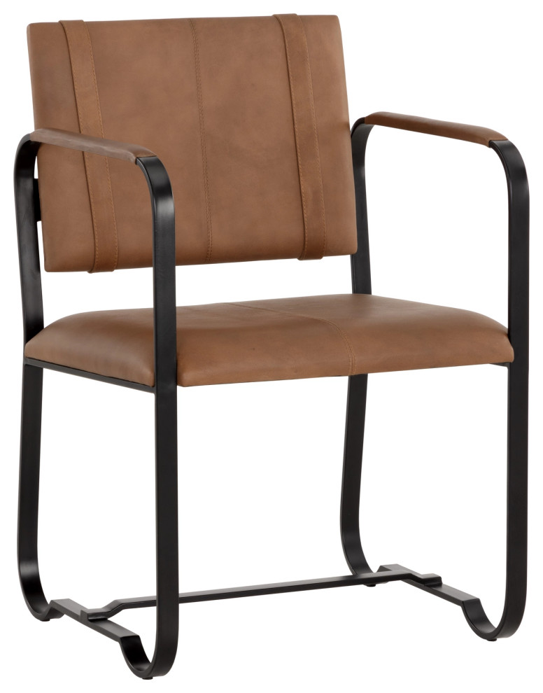 Garrett Dining Armchair   Industrial   Dining Chairs   by Sunpan Modern Home  Houzz