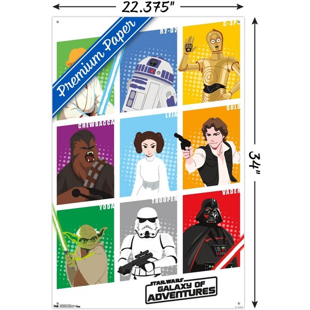 Trends International Star Wars Saga Galaxy Grid Unframed Wall Poster Prints