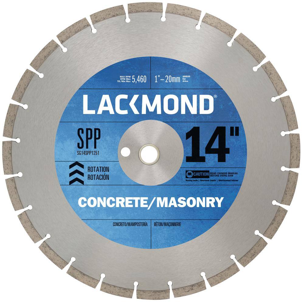 Lackmond 14 in. High Speed Segmented Diamond Blade for Cured Concrete and Masonry SG14SPP1251