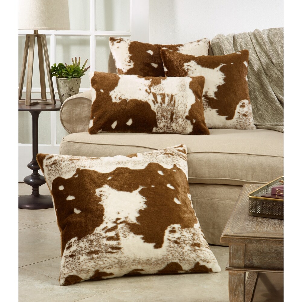 Urban Faux Cowhide Floor Pillow