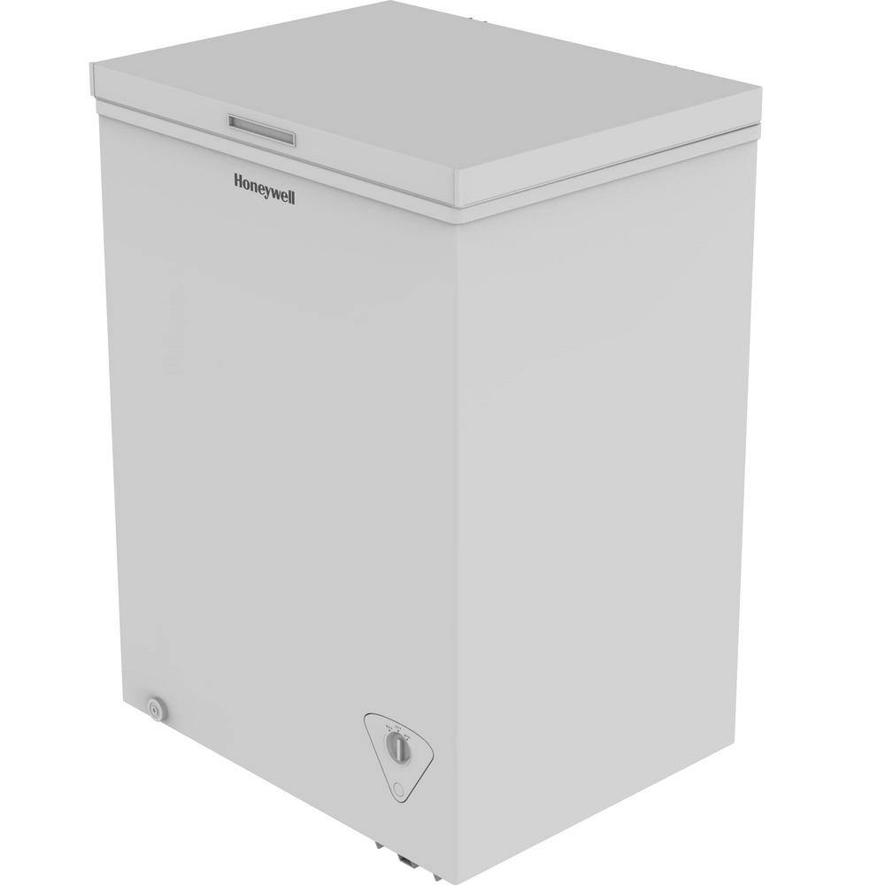 Honeywell 5 cu. ft. Chest Upright Freezer Manual Defrost with Storage Basket in White H5CFW