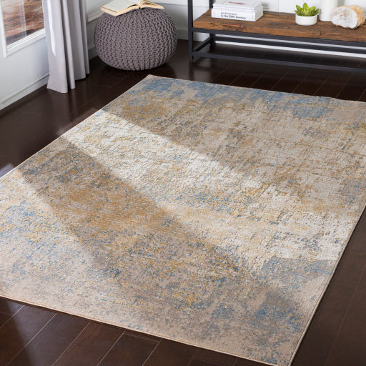 Aisha Viscose Distressed Sky Blue Rug