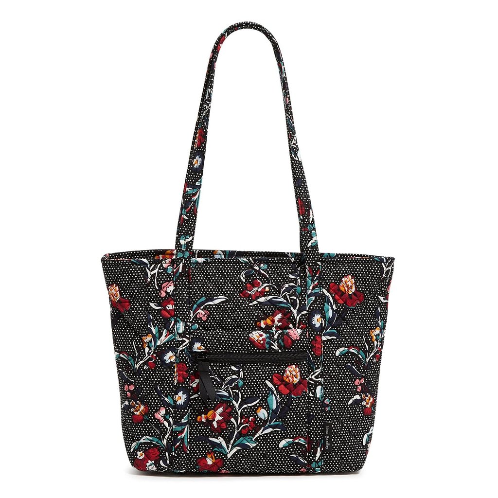 Vera Bradley  Small Vera Tote Bag in Perennials Noir Dot