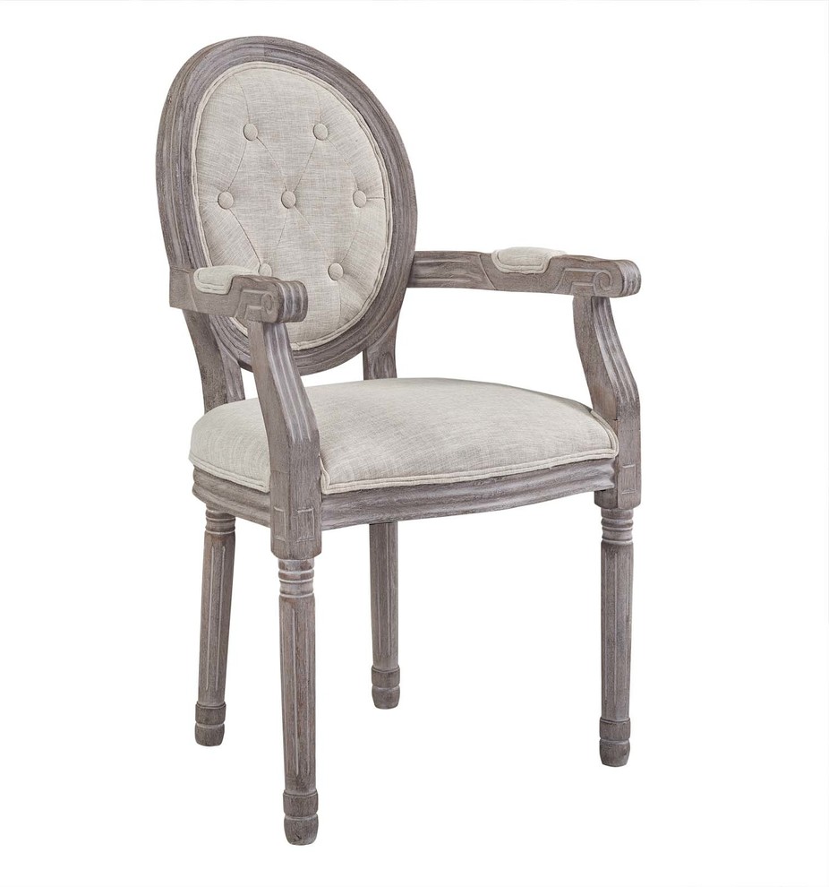 Country Farm House Dining Vintage Style Side Chair Armchair  Fabric   French Country   Dining Chairs   by House Bound  Houzz