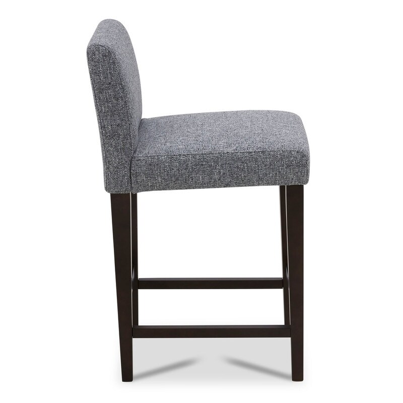 Eason Upholstered Low Back Barstool Set of 2