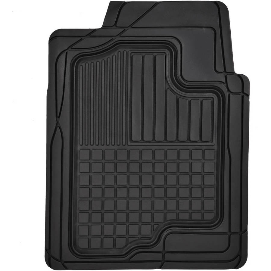 Motor Trend All Weather Semi-Custom Heavy Duty Rubber Floor Mats for Auto Car Truck SUV