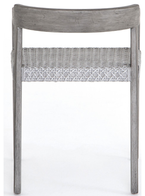 Edna Outdoor Dining Chair   Midcentury   Outdoor Dining Chairs   by Marco Polo Imports  Houzz