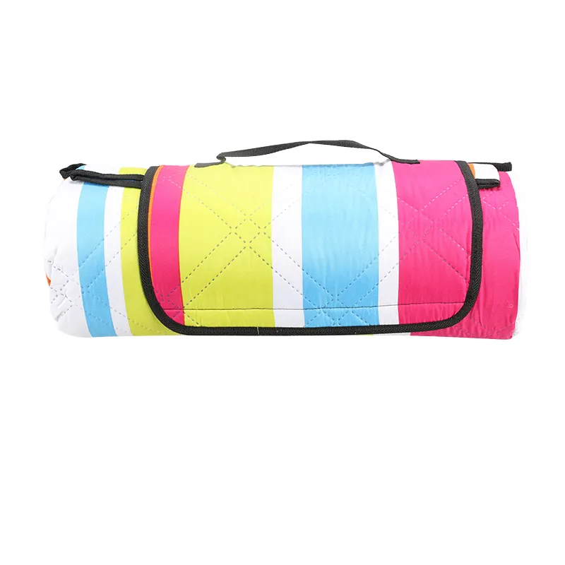 2023 Cotton Woven Premium Outdoor Blanket Waterproof Sand proof Foldable Rectangular Picnic Blanket