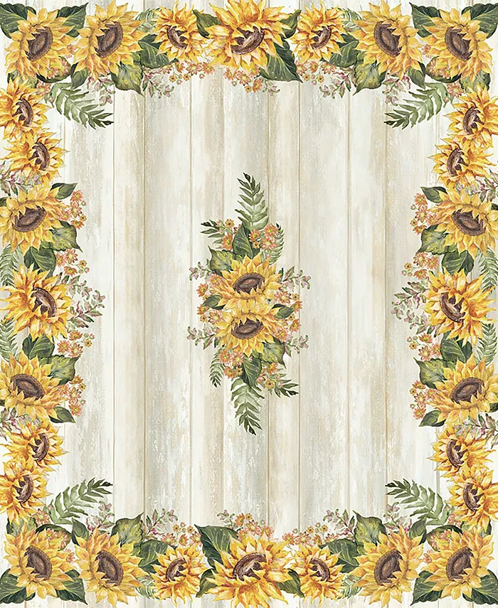 Laural Home Sunflower Day 70x84 Tablecloth