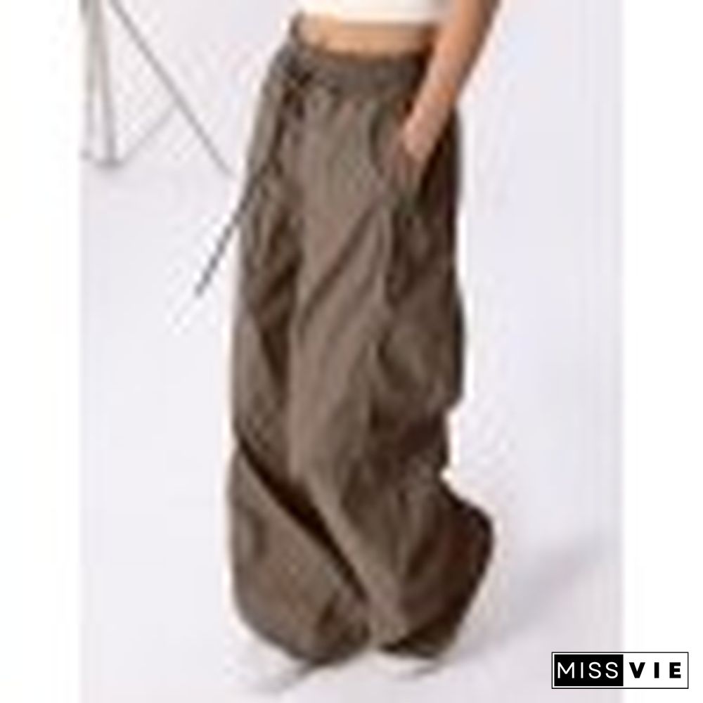 Functional Reflective Wide Leg Pants