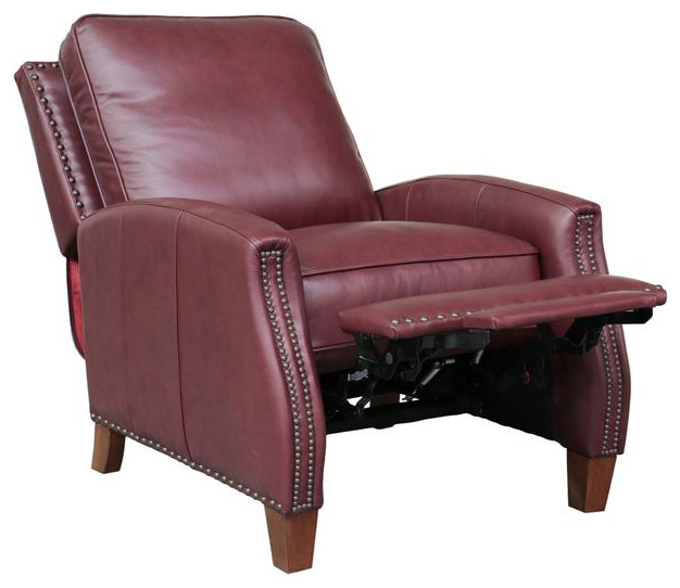 7 3155 Melrose Recliner  Wine   Contemporary   Recliner Chairs   by BisonOffice  Houzz