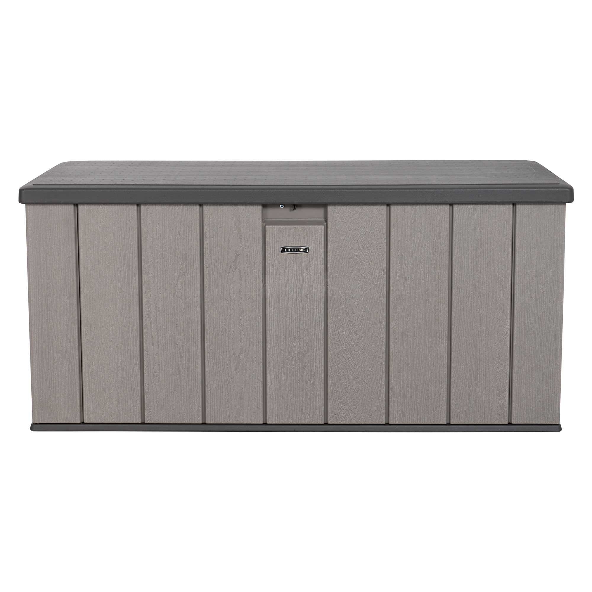 Lifetime 150 Gallon Outdoor Storage Deck Box in Storm Dust Gray