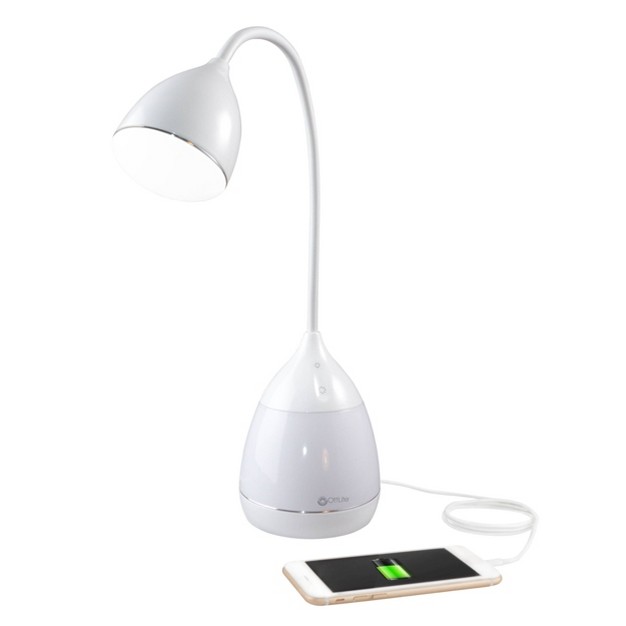 Table Lamp With Mood Color Changing Base includes Led Light Bulb Ottlite