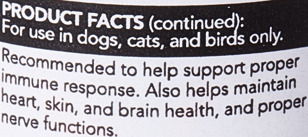 VetriScience Vetri-DMG Liquid Immune Supplement for Dogs， Cats and Birds