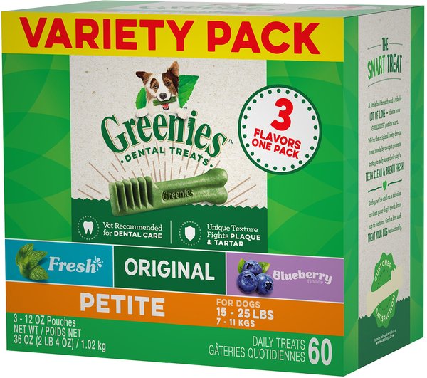 Greenies Variety Pack Petite Dental Dog Treats