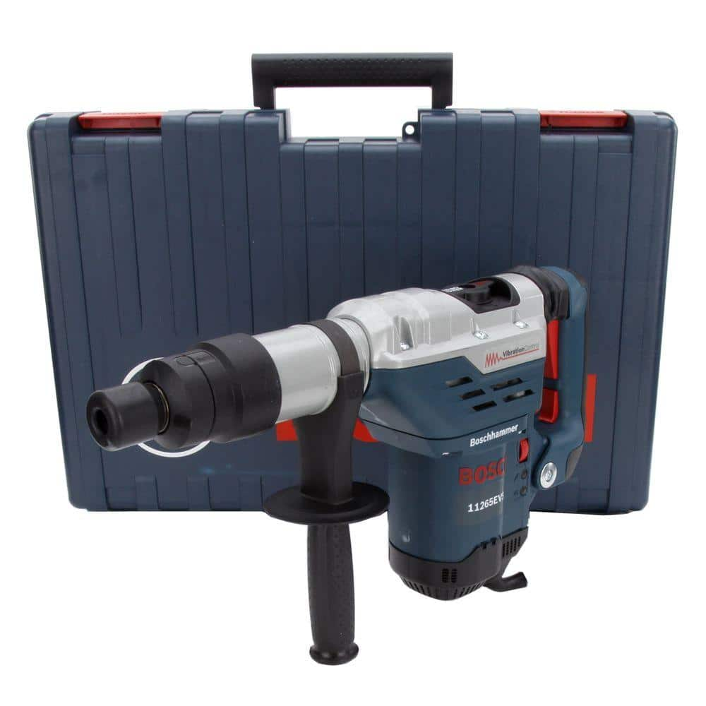 Bosch 13 Amp Corded 1-5/8 in. Variable Speed Spline Combination Concrete/Masonry Rotary Hammer Drill with Hard Case 11265EVS