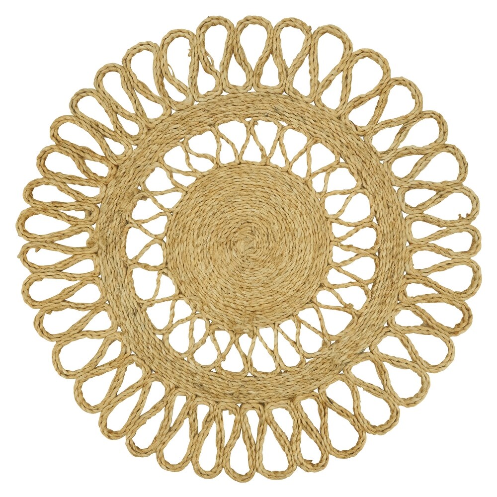 Loopy Jute Design Table Mats (Set of 4)   16\