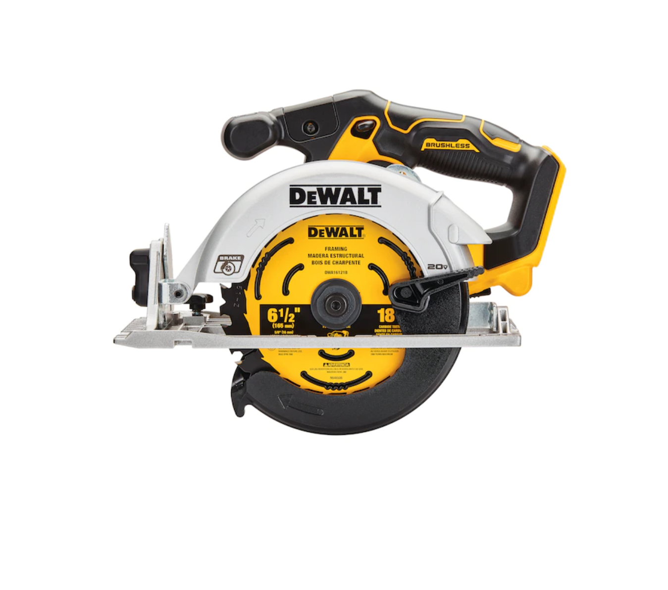 DEWALT DCS565B 20-volt Max-Amp 6-1/2-in Cordless Circular Saw