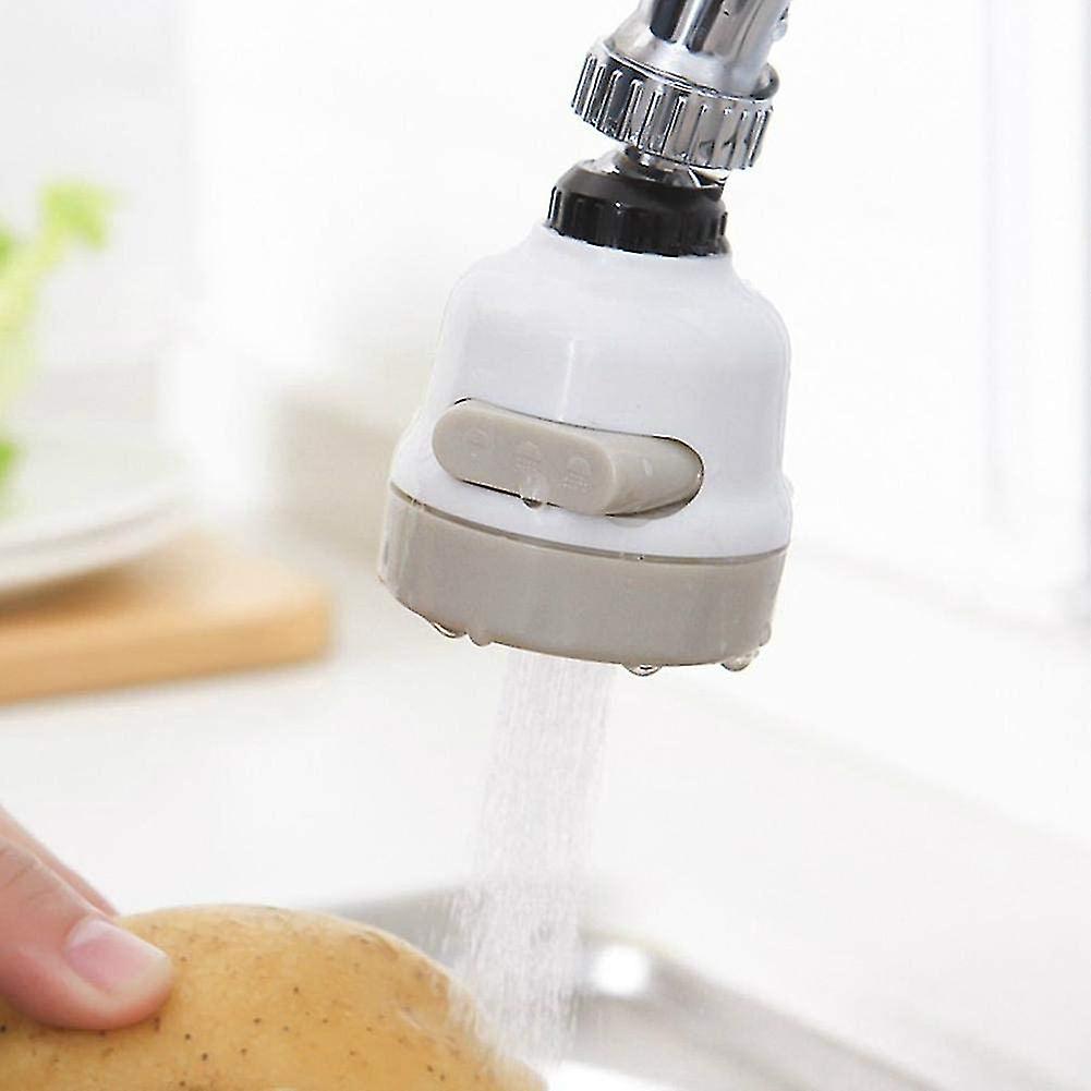 Water Saving Filter Nozzle，360 Degree Movable Kitchen Faucet Head，3 Modes Adjustable Shower Head