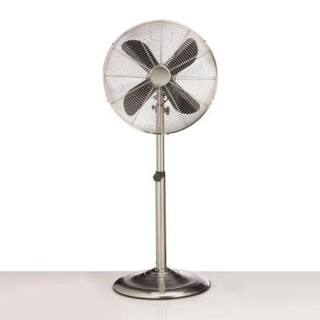 Deco Breeze Adjustable-Height 48 in. Pedestal Fan in Steel Finish DBF0208