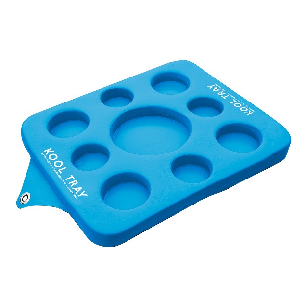 Kool Floating Beverage Holder amp Game Board Blue