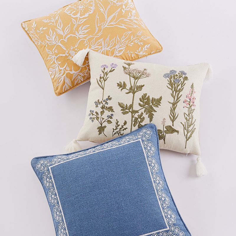 Levtex Home Apolonia Blue Framed Square Pillow