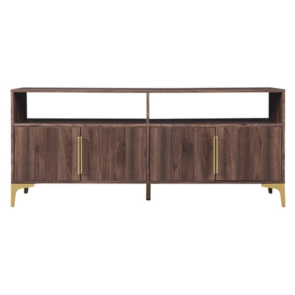 58'' Sideboard with Gold Metal Legs and Handles