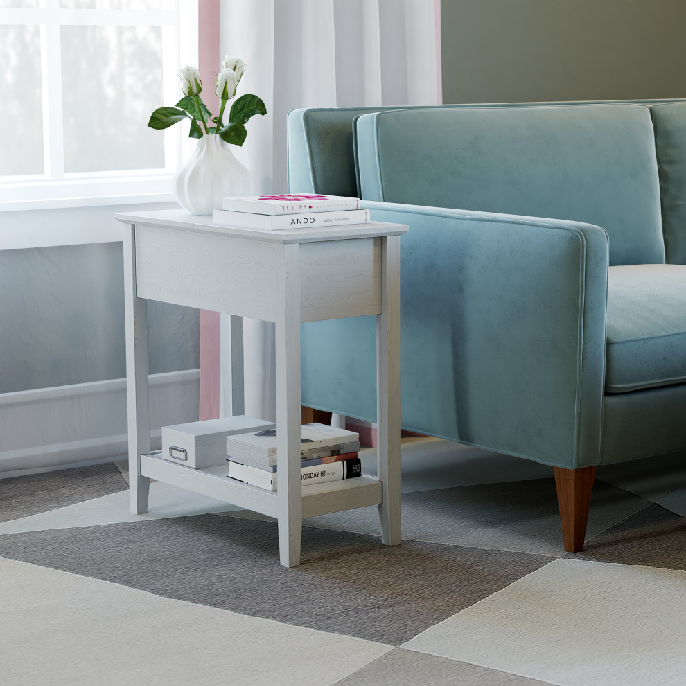 Verna End Table   Transitional   Side Tables And End Tables   by Fire Sense  Houzz